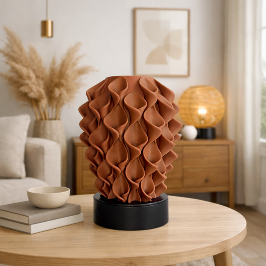 Bloeivaas - mat bruin