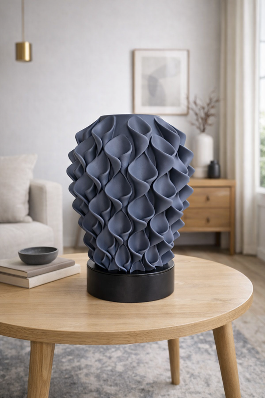 Bloeivaas - mat grijs