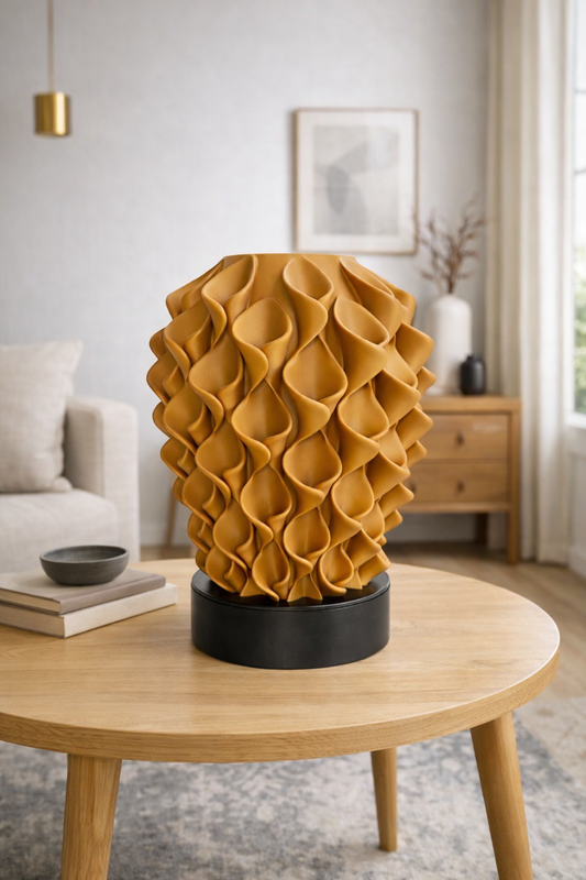 Bloeivaas - mat goud