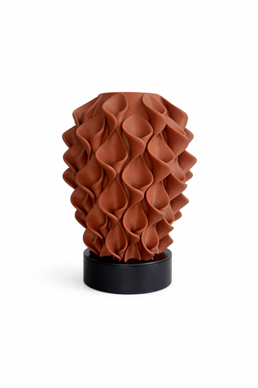 Bloeivaas - mat bruin