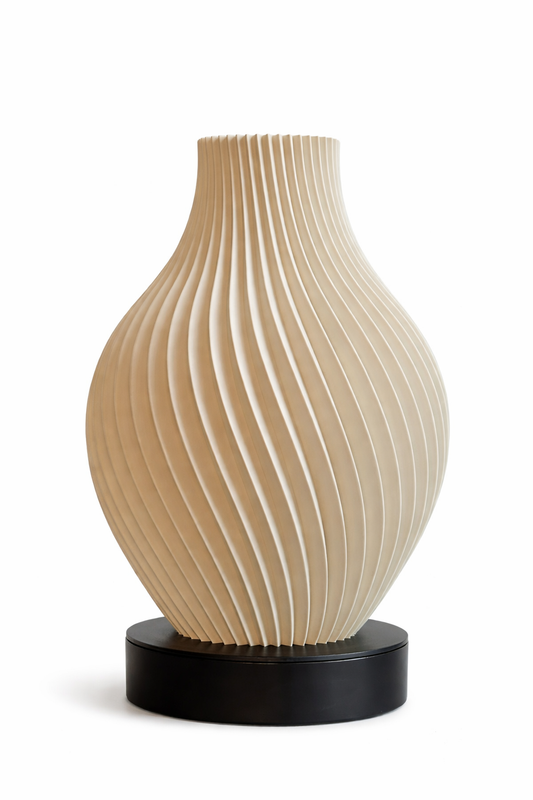 Spiraalvaas -  mat beige