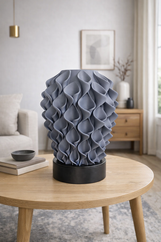 Bloeivaas - mat lichtgrijs