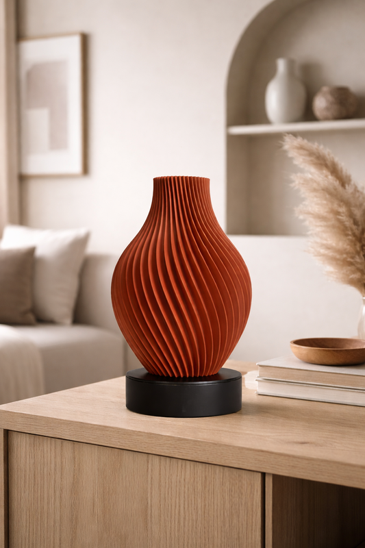 Spiraalvaas - mat bruin